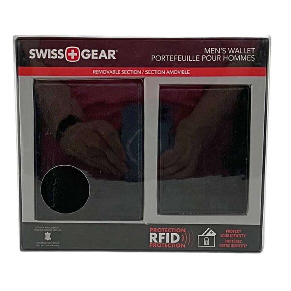 Swiss Gear | Men's Leather Billfold Wallet | RFID | Black - Picture 1 of 2